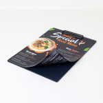 Menu Lëkure me kapëse metalike - A4 (Blu) - Figura 2