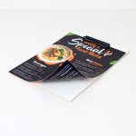 Menu Lëkure me kapëse metalike - A4 (E Bardhë) - Figura 2