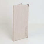 Menu Papercoat Wine me qese 17x31 - Bezhë