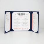Menu Papercoat 3 ndarje me xhepa (Blu)