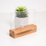 Mbajtëse Menu - A5 - Druri + Plex