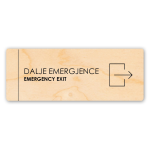 Sinjalistika 27.5x10 - Dalje Emergjence Djathtas - Figura 2