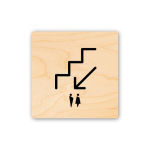 Sinjalistika 10x10 - Tualet Poshtë - Figura 2