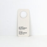 Doorhanger PVC - E bardhë (M3)