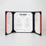 Menu Papercoat 3 ndarje me xhepa (E Zezë)