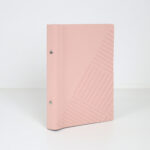 Menu Lëkurë Sintetike - Mekanizëm me Unaza A5 (Rozë)