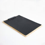 Menu Druri – Me kapëse metalike dhe Cover Lëkure Sintetike - A4 (E Zezë me vija) - Figura 2